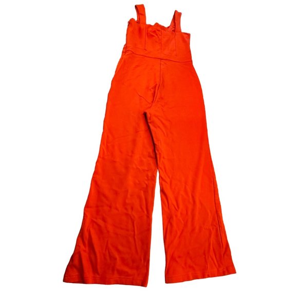 Ali & Jay Red Jumpsuit Bow Front Sleeveless Cropped Womans Size M VR614 - Picture 11 of 14